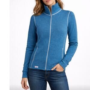 Woolpower Full Zip Protection Sweater 400 Merino Wool Sweden Blue XS